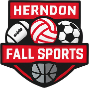 Herndon written on the top, with various balls, and fall sports written underneath