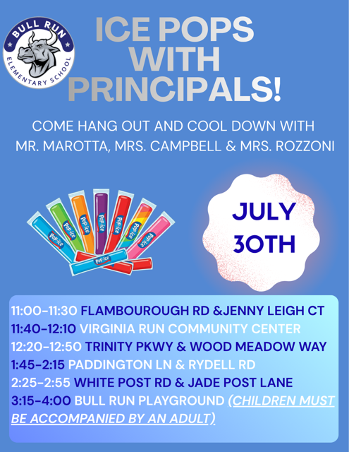 popsicles, blue background and text