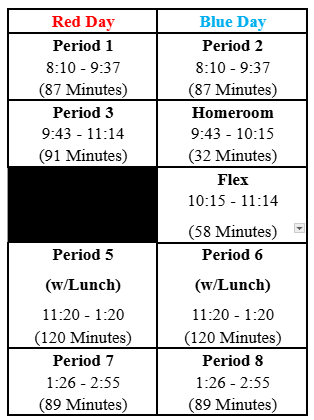 Marshall 26-27 Bell Schedule
