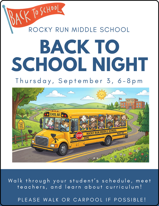 Back to School Night flyer