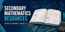 Secondary Mathematics Resources- image of textbook and math tools