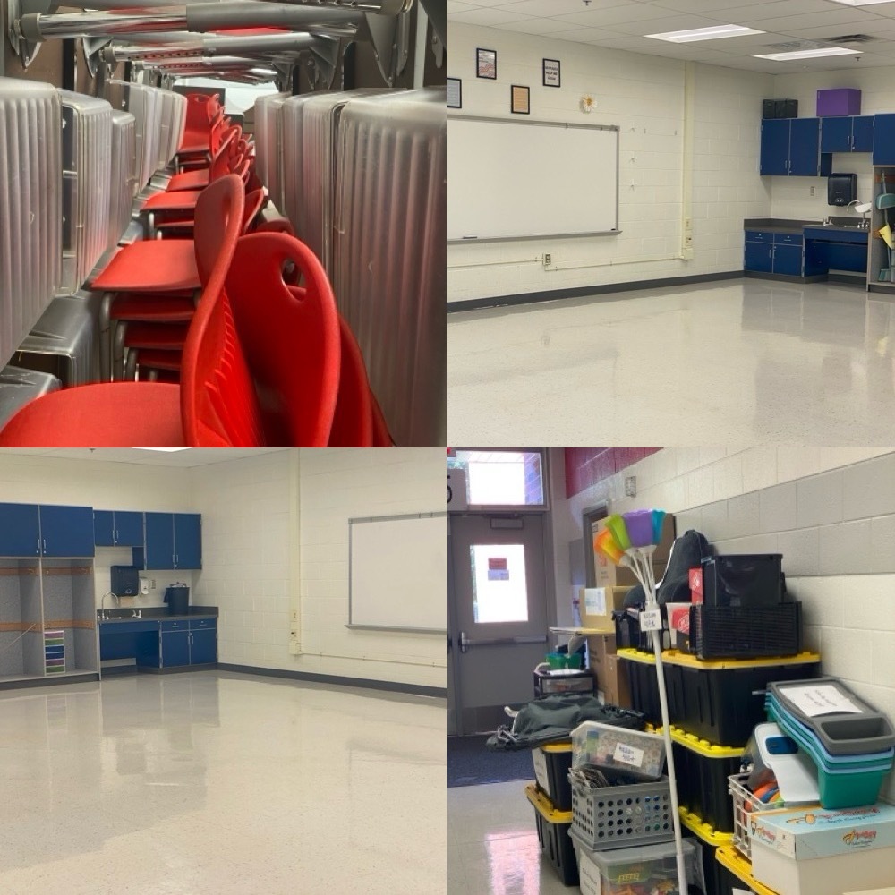 Image of furniture and classrooms