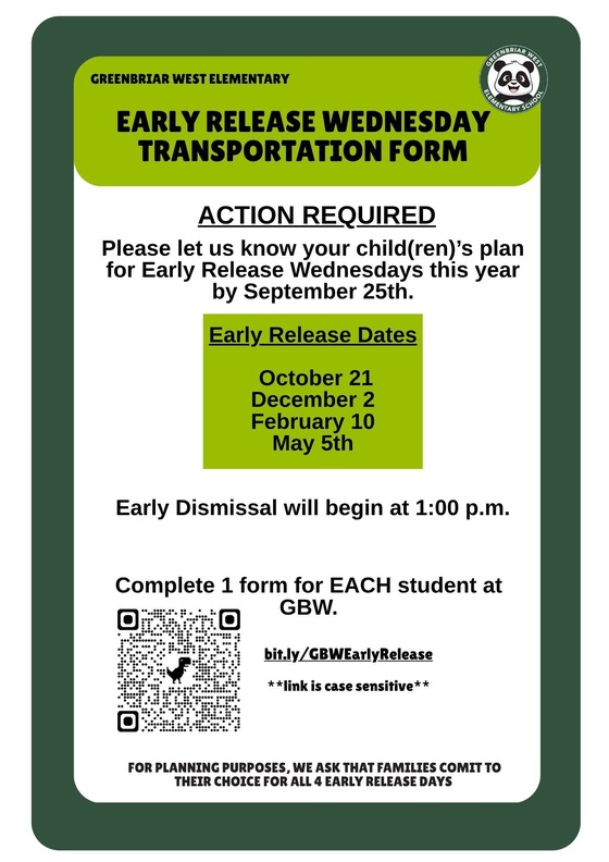Early Release Wednesday