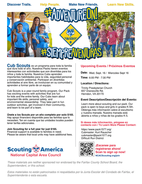Scouts Flyer