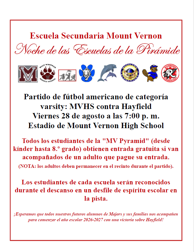 MVHS Pyramid Schools Night (spanish)