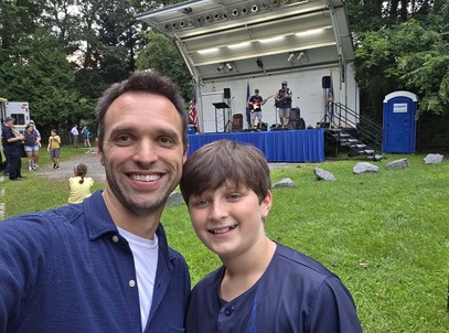 Tom Dannan and Son at National Night Out