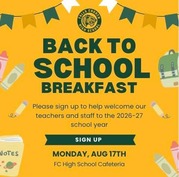 Sign up Teacher Breakfast Aug 17