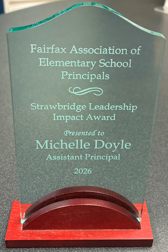 Dr. Doyle's award for Leadership Impact