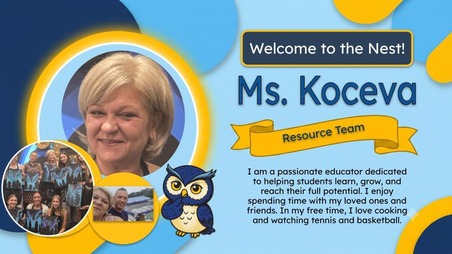 Ms. Koceva, Resource Team
