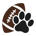football with pawprint