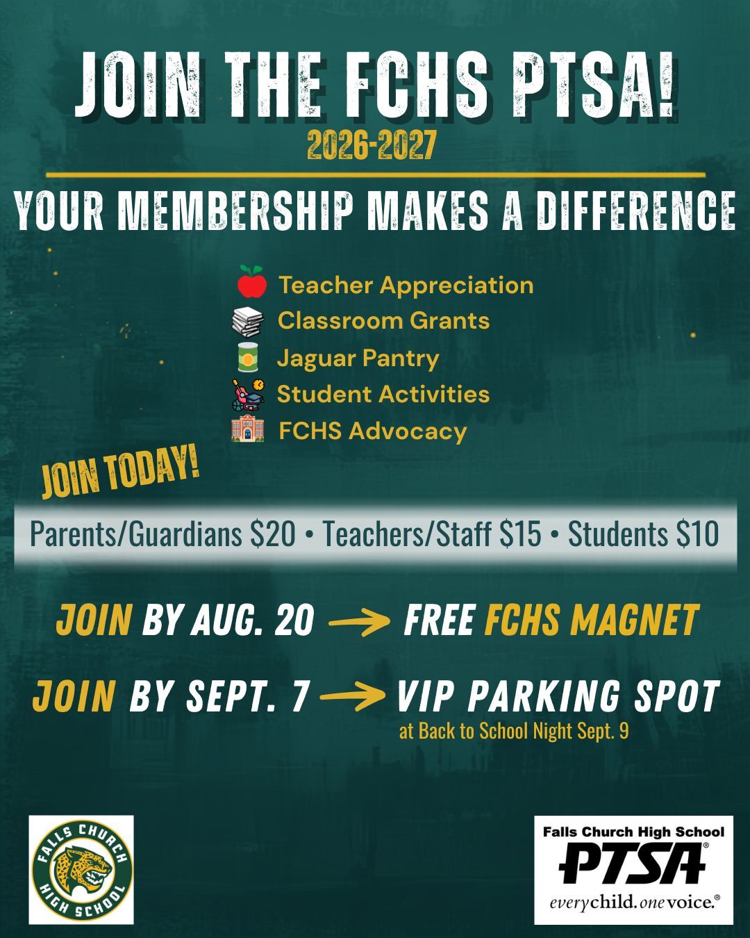 FCHS PTSA Membership Drive