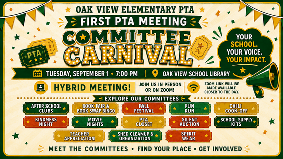 Committee Carnival- Sept 1 