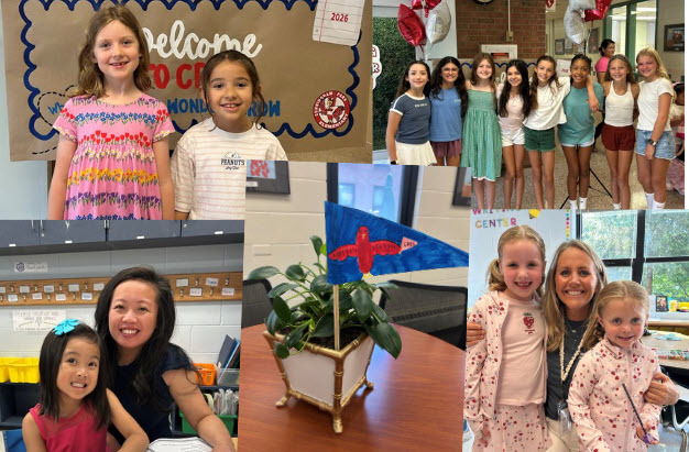Five photos students coming to Open House