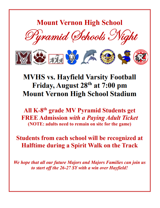 Pyramid Schools night