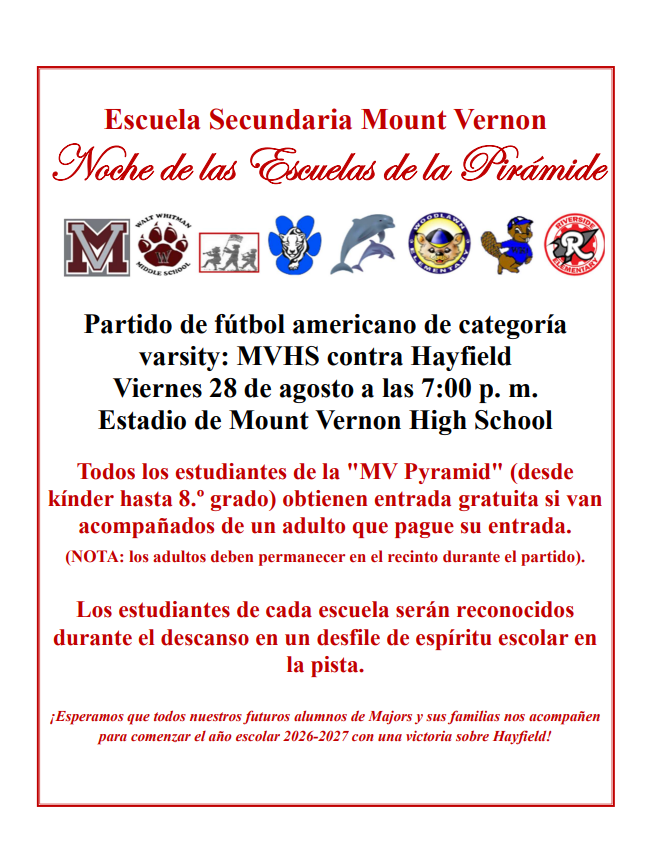 Pyramid Schools night Spanish