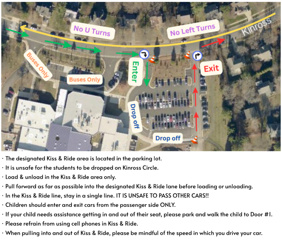 Diagram of Oak Hill Kiss & Ride