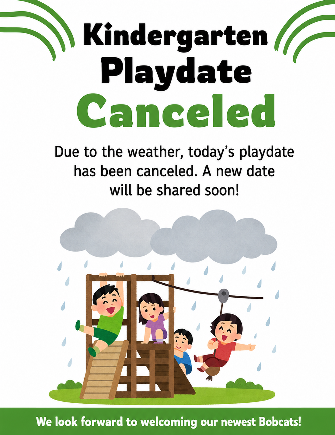 Playdate Postponed