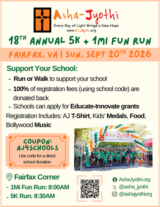 Asha Jyothi 5K Flyer