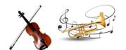 clipart of musical note and violin