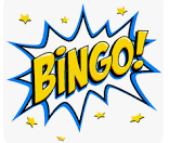 the word bingo with yellow stars