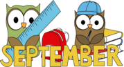 september owls with ruler and backpack