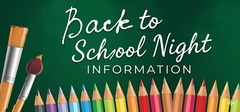 clipart back to school night colorful pencils