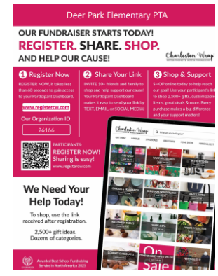 snapshot of fundraiser flyer charleston wrap
