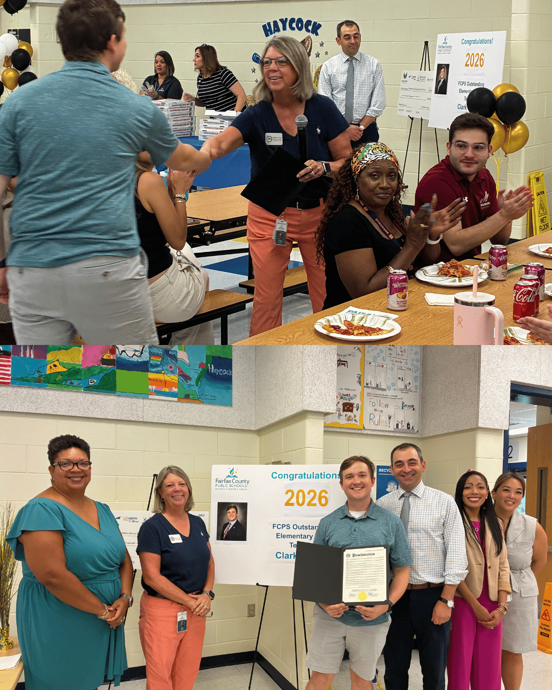 Clark Levine 2026 Outstanding Elementary School New Teacher Reception at Haycock