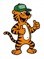 Terry the Tiger Green Team member