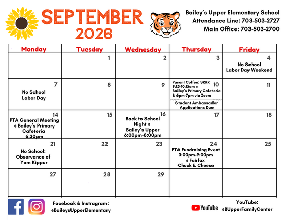 September Calendar