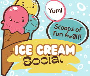ice cream social graphic
