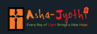 Asha Jyothi logo in black and bright colors