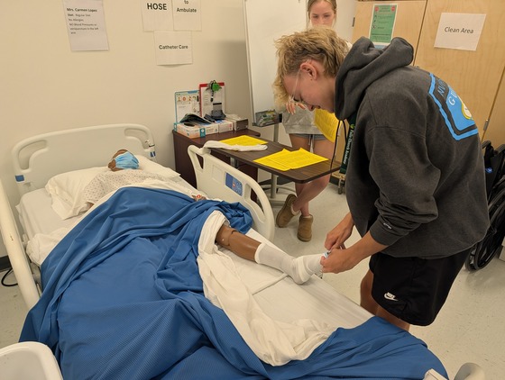 Students learn to provide patient care