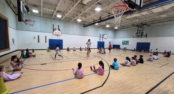 Students are excited to learn some fun new games in P.E class! 