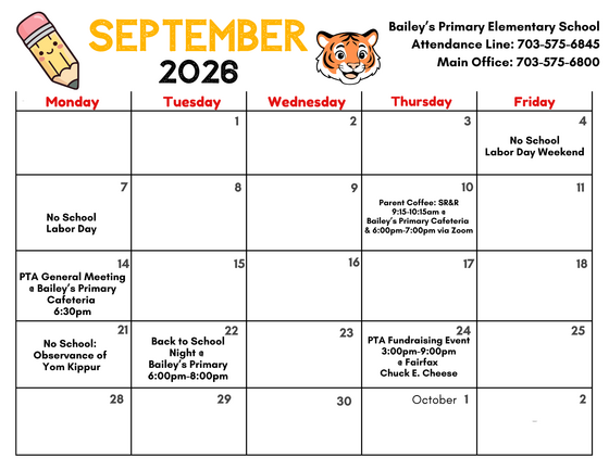 September Calendar