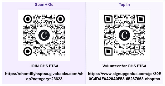 PTSA QR CODES