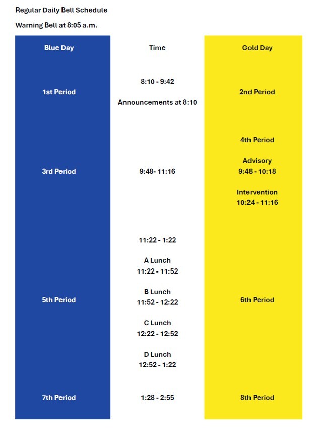 Image of Bell Schedule