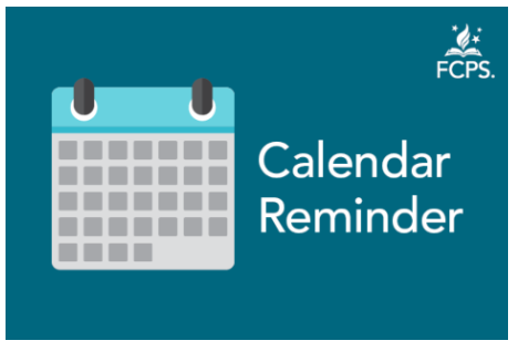 image of calendar with Calendar Reminder printed in white