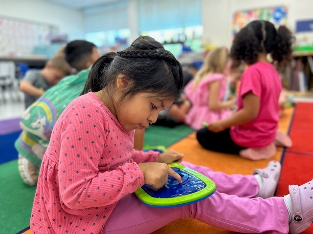 Strong Focused Kindergarten Writer