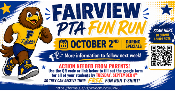 PTA Fun run flyer