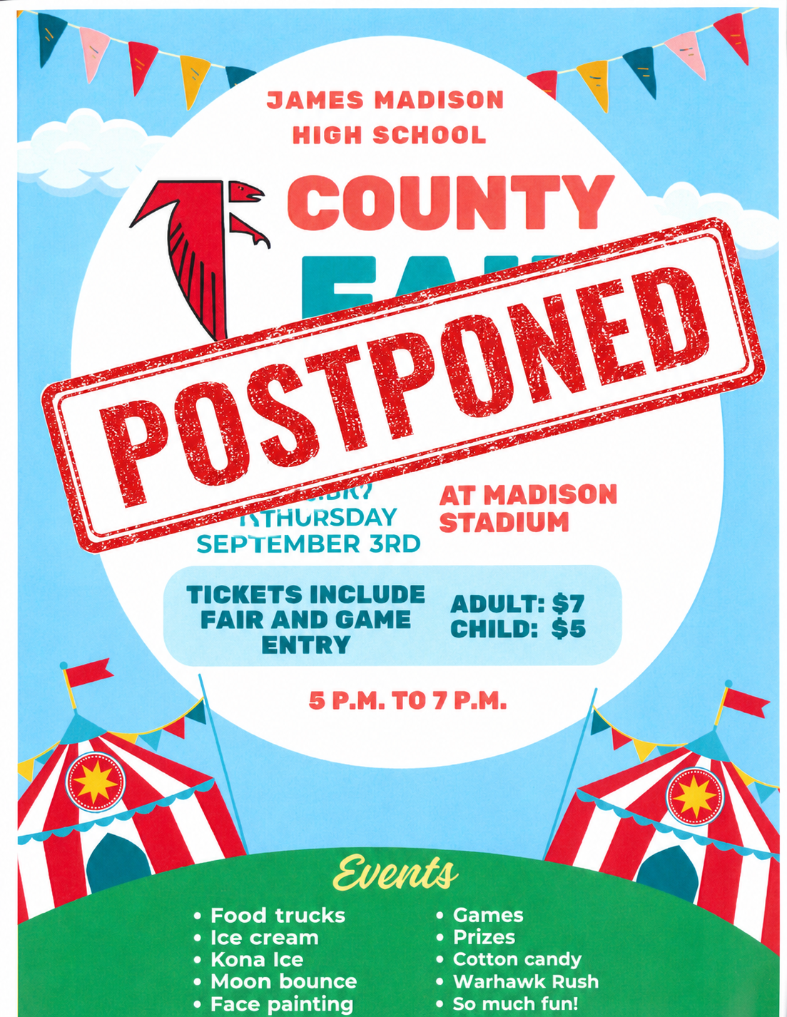 County Fair Postponed