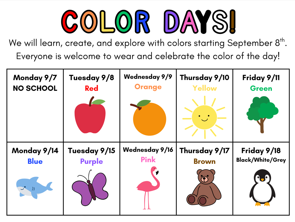 Graphic for Color Days