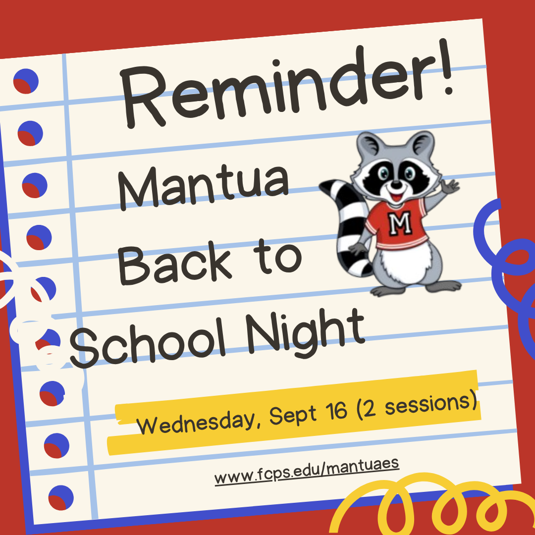 Back to School Night flyer to remind families