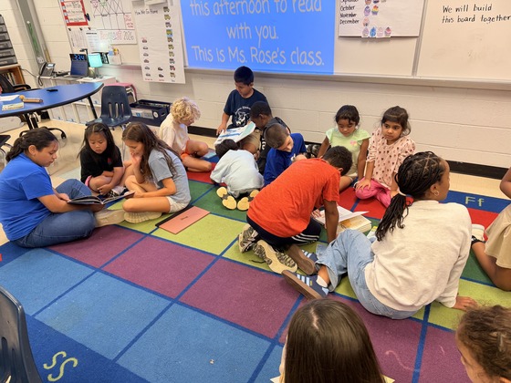 5th graders readings to 1st graders
