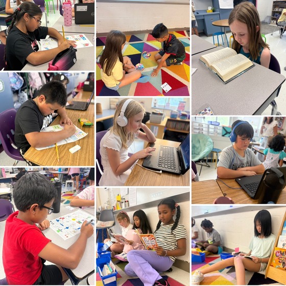 4th Grade Second Week Collage