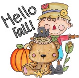 fall clipart scarecrow