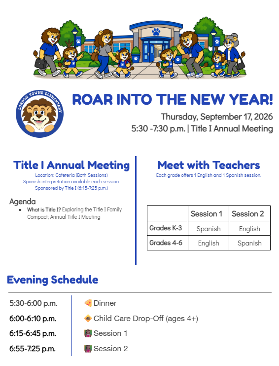 Back to School Night flyer