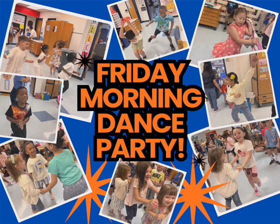 dance party photo collage