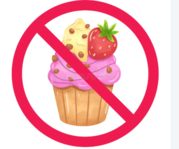 cupcakes prohibited clipart
