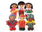 picture of dolls wearing cultural clothing